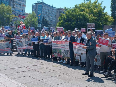 Er sehit aileleri ve gaziler ankarada eylemde tek istedigimiz adalet BP7Lk28I