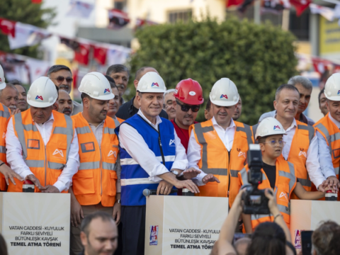 Mersinde ulasim icin dev yatirim vatan caddesi kuyuluk kavsaginin temeli atildi J1OPD6JC